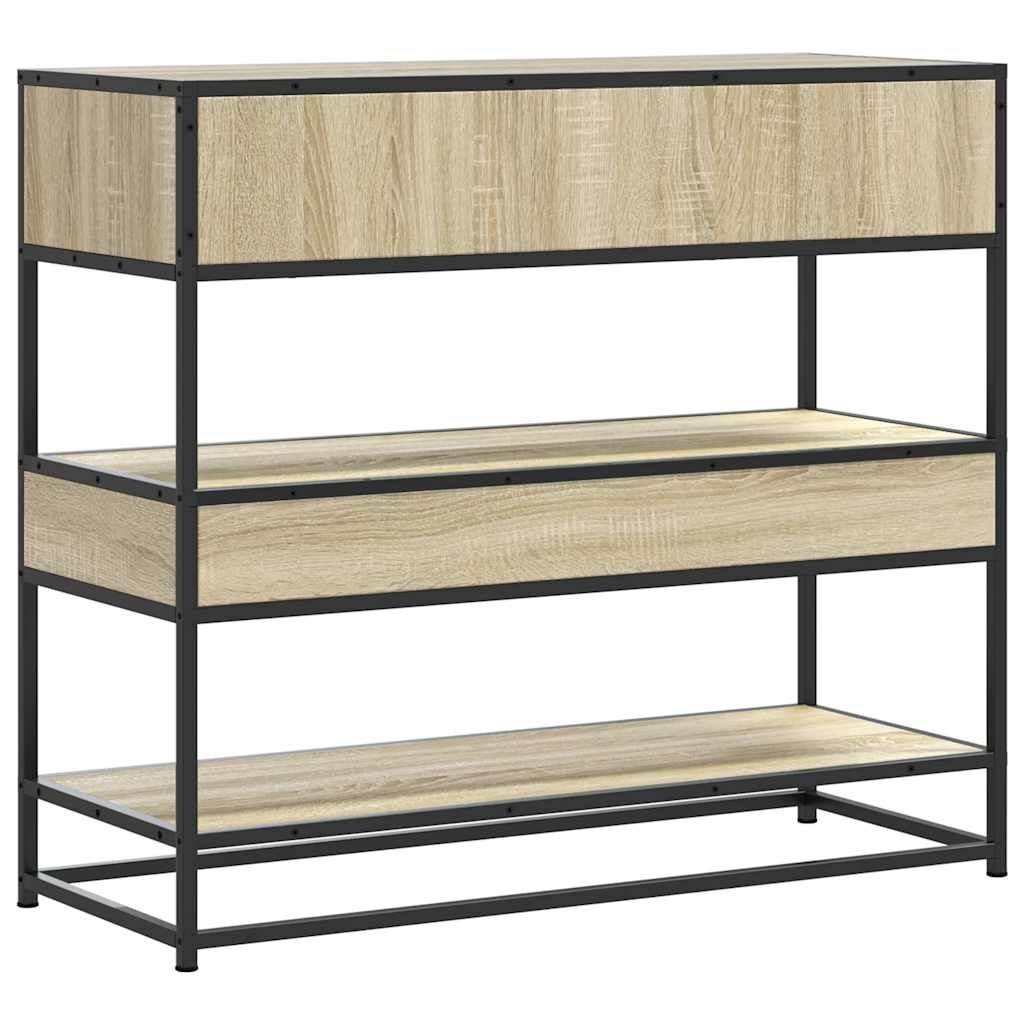 vidaXL Τραπέζι Κονσόλα Sonoma Δρυς 90x35x80 εκ. Επεξεργασμένο Ξύλο