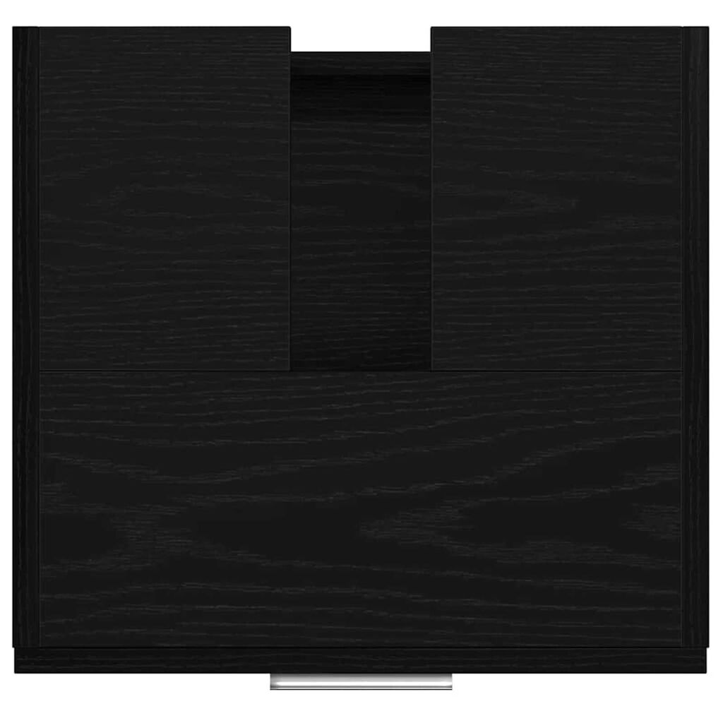 vidaXL Ντουλάπι Νεροχύτη Μαύρη Οξυά 40 x 37 x 59 cm Επεξεργασμένο ξύλο