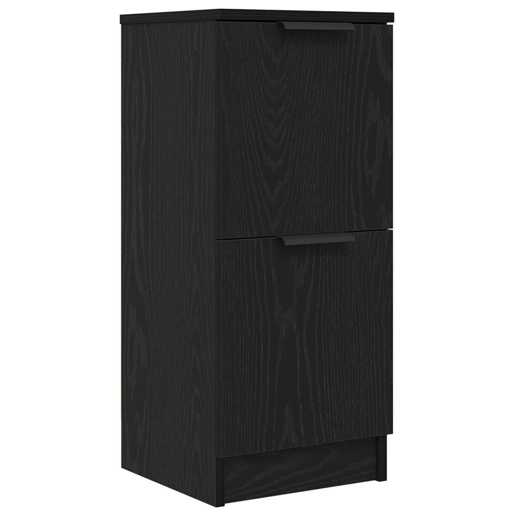 vidaXL Μαύρο Διπλό Γραφείο - 30x30x70 εκ, Κατασκευασμένο από Επεξεργασμένο Ξύλο