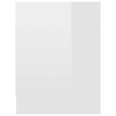 vidaXL Κομοδίνο Γυαλιστερό Λευκό 40 x 30 x 40 εκ. από Μοριοσανίδα