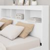 vidaXL Κρεβάτι Βιβλιοθήκης Λευκό 160 x 200 cm Επεξεργασμένο ξύλο
