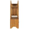 vidaXL Έπιπλο με Ραφιέρα Σχέδιο Γιν Γιανγκ 68x26x83 εκ Μασίφ Ξύλο Teak