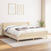 vidaXL &Kappa;&rho;&epsilon;&beta;ά&tau;&iota; Boxspring &mu;&epsilon; &Sigma;&tau;&rho;ώ&mu;&alpha; &Kappa;&rho;&epsilon;&mu; 160x200 &epsilon;&kappa;. &Upsilon;&phi;&alpha;&sigma;&mu;ά&tau;&iota;&nu;&omicron;
