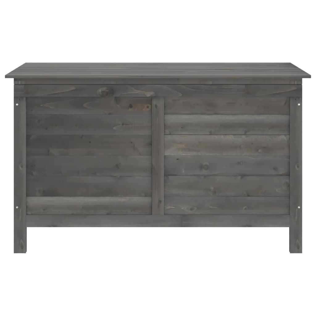 vidaXL Μπαούλο Αποθ. Κήπου Ανθρακί 99x49,5x58,5 εκ Μασίφ Ξύλο Ελάτης
