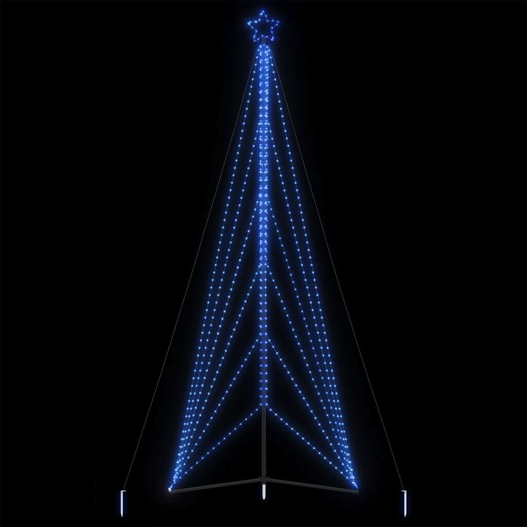 vidaXL Χριστουγεννιάτικο δέντρο LED 861 LED μπλε 478 εκ.