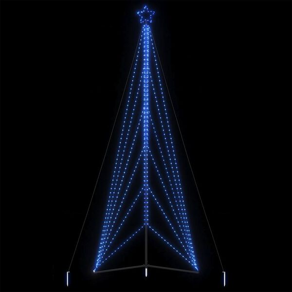 vidaXL Χριστουγεννιάτικο δέντρο LED 861 LED μπλε 478 εκ.
