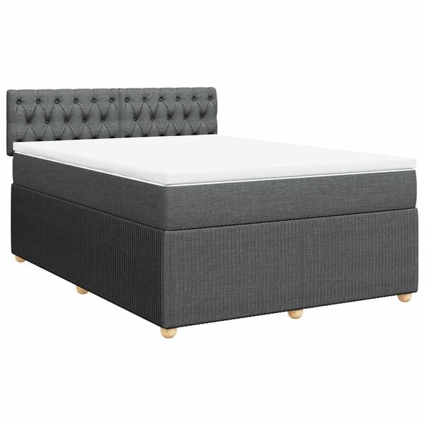 vidaXL &Kappa;&rho;&epsilon;&beta;ά&tau;&iota; Boxspring &mu;&epsilon; &Sigma;&tau;&rho;ώ&mu;&alpha; &Sigma;&kappa;&omicron;ύ&rho;&omicron; &Gamma;&kappa;&rho;&iota; 160x200 &epsilon;&kappa; &Upsilon;&phi;&alpha;&sigma;&mu;ά&tau;&iota;&nu;&omicron;
