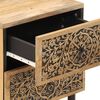 vidaXL Κομοδίνα 2 τεμ. 40 x 33 x 46 εκ. από Μασίφ Ξύλο Μάνγκο