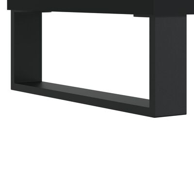 vidaXL Δισκοθήκη Μαύρη 84,5 x 38 x 89 εκ. από Επεξεργασμένο Ξύλο
