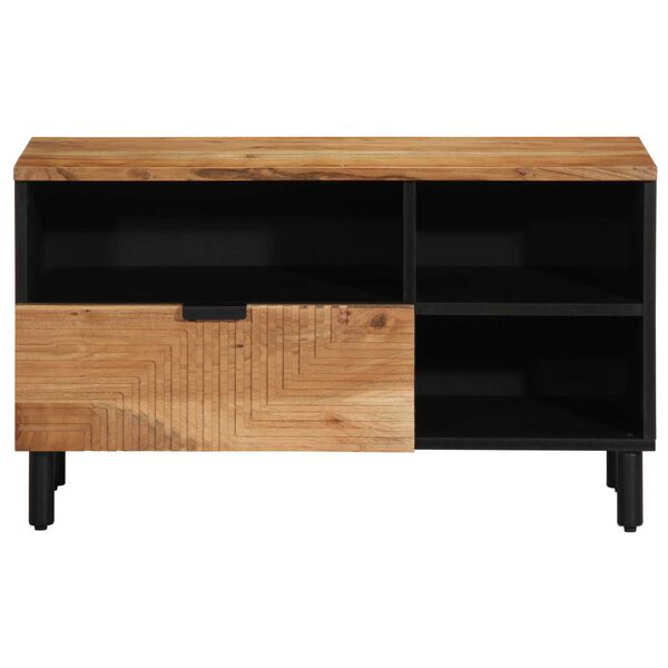 vidaXL Ντουλάπα Τηλεόρασης Καφέ 80 x 33.5 x 46 εκ. Μασίφ ξύλο ακακίας
