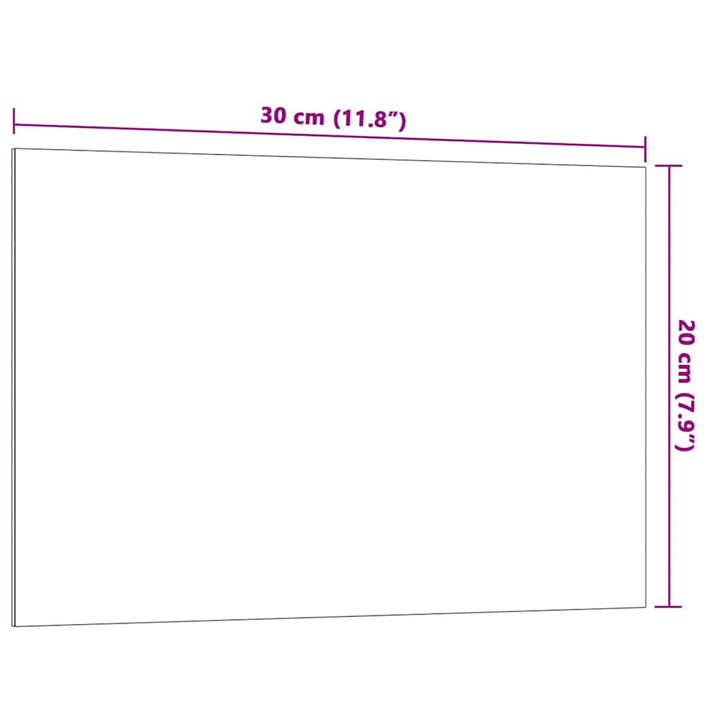 vidaXL Πίνακας Επιτοίχιος Μαγνητικός Λευκός 30 x 20 εκ. Ψημένο Γυαλί