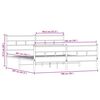 vidaXL Σκελετός Κρεβ. Χωρίς Στρώμα Sonoma Δρυς 193x203 εκ. Μεταλλικό