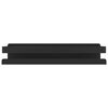 vidaXL Ράφι Μπάνιου Μαύρο Ματ 30x10x6 εκ. Βουρτσ. Ανοξείδ. Ατσάλι 304