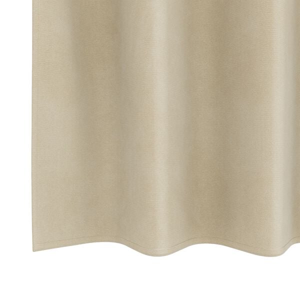 vidaXL Κουρτίνες με κουρτίνες 2 pcs Κρεμ 140 x 225 cm Βελούδο