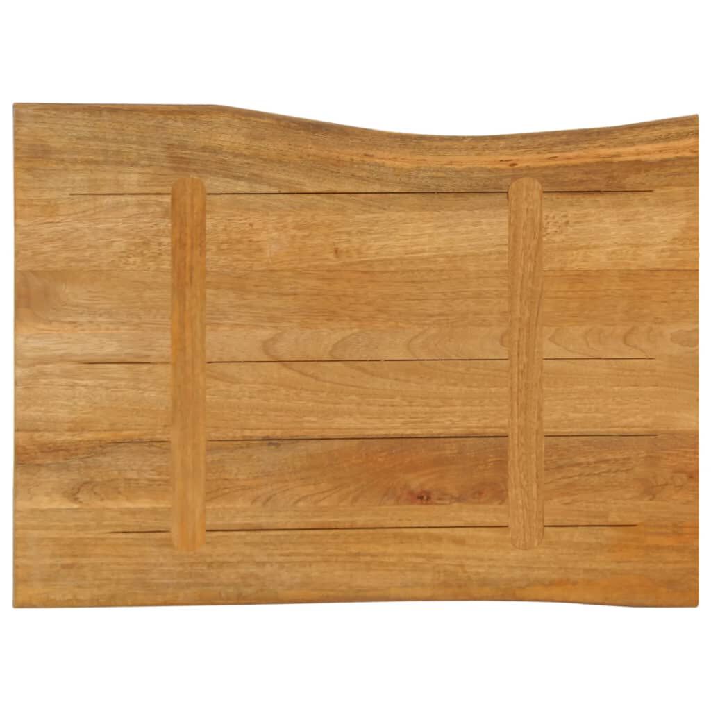 vidaXL Επιφάνεια Τραπεζιού 70x60x3,8 εκ. Live Edge Μασίφ Ξύλο Μάνγκο