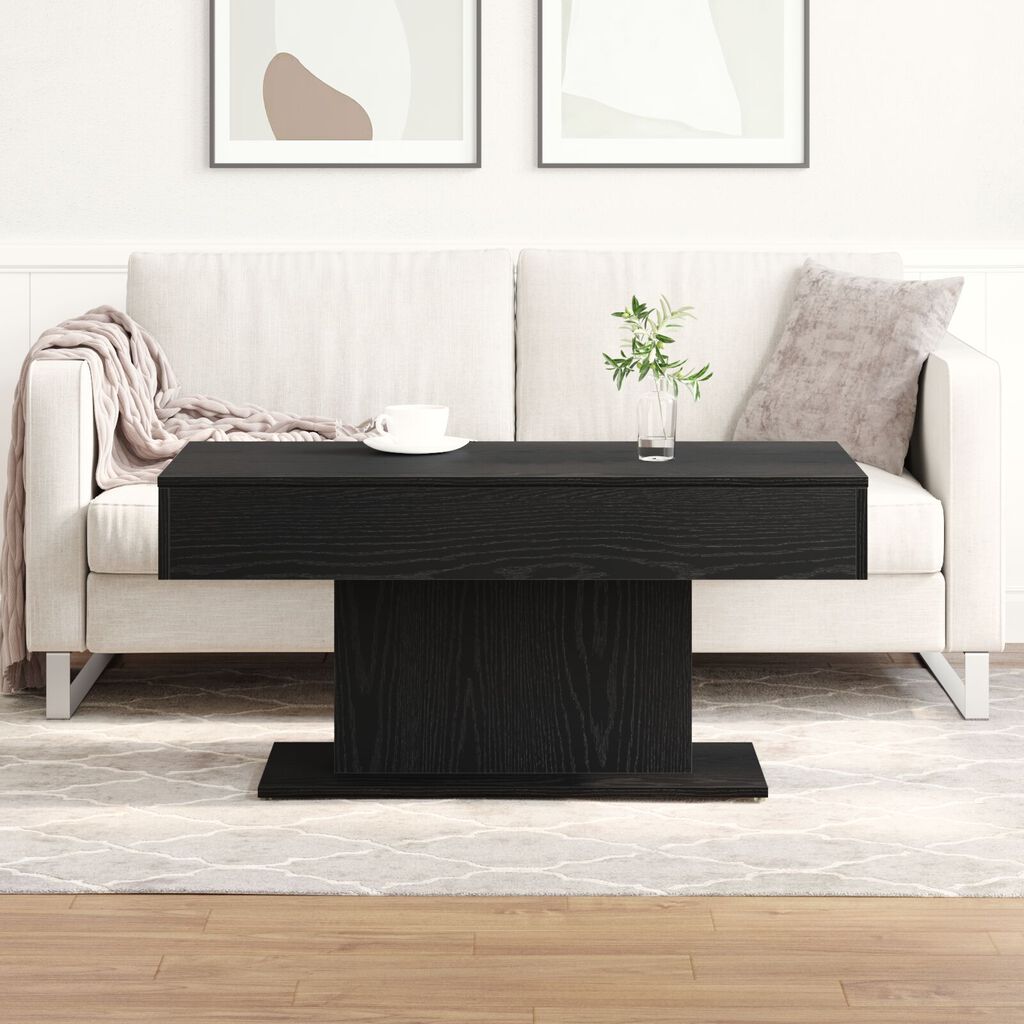 vidaXL Καφετιέρα σε Μαύρη Δρυς 96x50x45 εκ Ξύλο