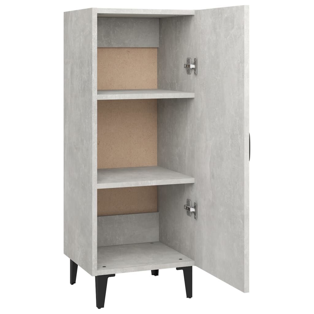 vidaXL Ντουλάπι Γκρι Σκυροδέματος 34,5x34x90 εκ. Επεξεργασμένο Ξύλο