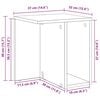 vidaXL End Table &Kappa;&alpha;&pi;&nu;&iota;&sigma;&tau;ό &Delta;&rho;ύ&sigmaf; 37 x 32 x 40 &epsilon;&kappa; &Epsilon;&pi;&epsilon;&xi;&epsilon;&rho;&gamma;&alpha;&sigma;&mu;έ&nu;&omicron; &xi;ύ&lambda;&omicron;