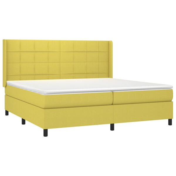 vidaXL &Kappa;&rho;&epsilon;&beta;ά&tau;&iota; Boxspring &mu;&epsilon; &Sigma;&tau;&rho;ώ&mu;&alpha; & LED &Pi;&rho;ά&sigma;&iota;&nu;&omicron; 200x200 &epsilon;&kappa; &Upsilon;&phi;&alpha;&sigma;&mu;ά&tau;&iota;&nu;&omicron;