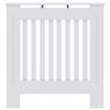 vidaXL Κάλυμμα Καλοριφέρ 2 pcs Λευκό 78x19x81.5εκ Μηχανικά ξύλο