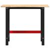 VidaXL Πάγκος Εργασίας 100x60x81,5 cm Μασίφ Ξύλο Δρυς