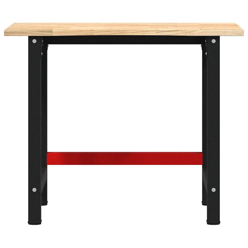 VidaXL Πάγκος Εργασίας 100x60x81,5 cm Μασίφ Ξύλο Δρυς