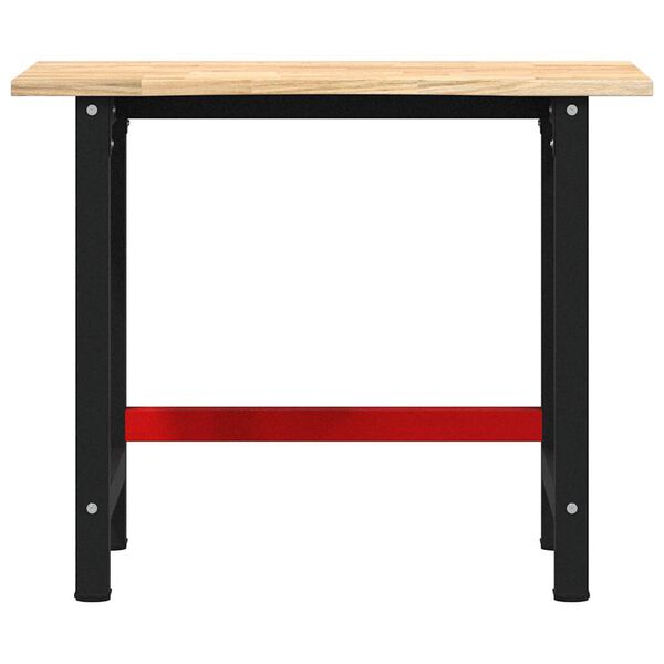 VidaXL Πάγκος Εργασίας 100x60x81,5 cm Μασίφ Ξύλο Δρυς