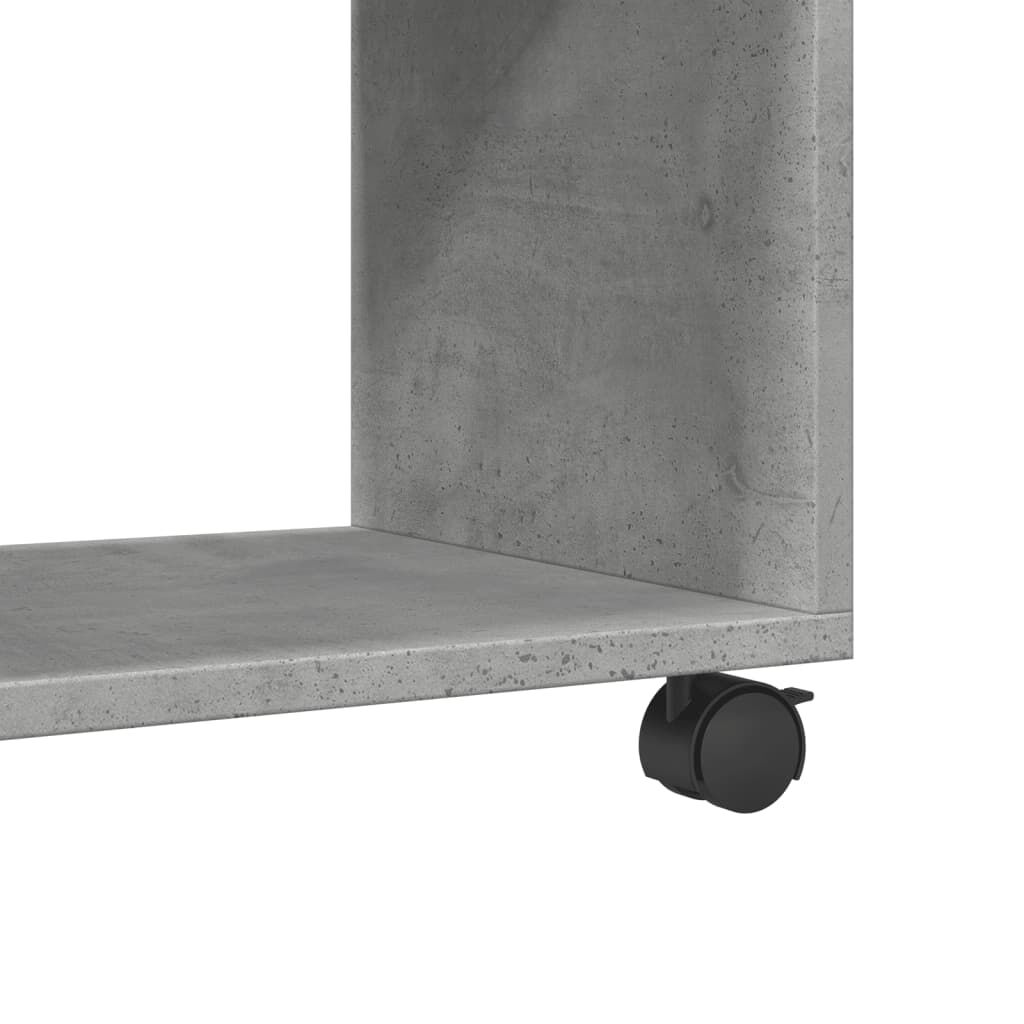 vidaXL Ντουλάπι Τροχήλατο Γκρι Σκυρ. 37x33x42,5 εκ. από Επεξ. Ξύλο