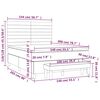 vidaXL &Kappa;&rho;&epsilon;&beta;ά&tau;&iota; Boxspring &mu;&epsilon; &Sigma;&tau;&rho;ώ&mu;&alpha; Taupe 140x200 &epsilon;&kappa;. &Upsilon;&phi;&alpha;&sigma;&mu;ά&tau;&iota;&nu;&omicron;
