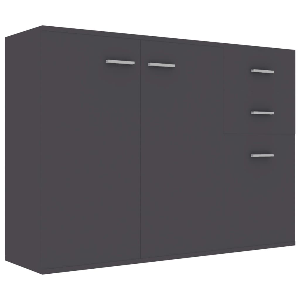 vidaXL Μπουφές Γκρι 105 x 30 x 75 εκ. από Επεξ. Ξύλο