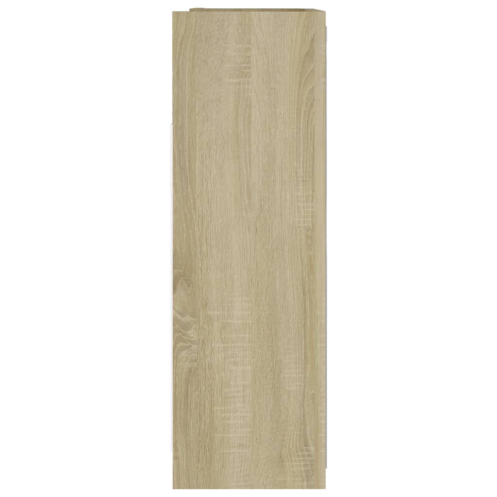 vidaXL Καθρέφτης Μπάνιου Sonoma Δρυς 62,5x20,5x64 εκ. από Επεξ. Ξύλο