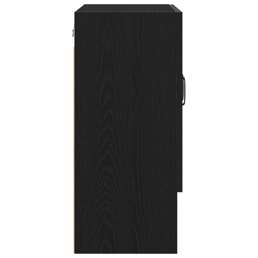 vidaXL Τοίχος Ντουλάπα Μαύρη Δρυς 60x30x70 εκ. Επεξεργασμένο Ξύλο