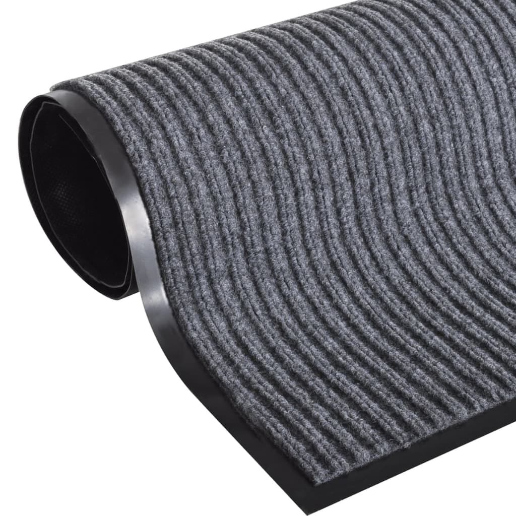 vidaXL Χαλάκια Πόρτας 4 Τεμ. Γκρι 90x60 εκ. από PVC