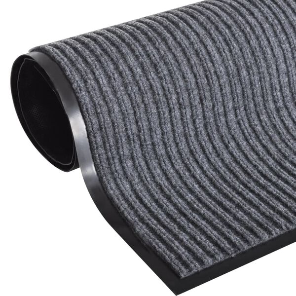 vidaXL Χαλάκια Πόρτας 4 Τεμ. Γκρι 90x60 εκ. από PVC