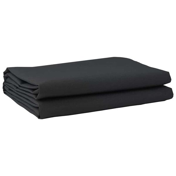 vidaXL Ύφασμα αντικατάστασης τέντας Μαύρο 10 x 1.6 m ύφασμα