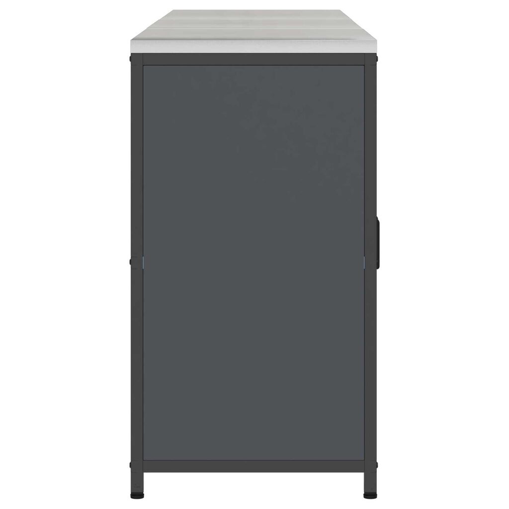 vidaXL Σετ Αποθήκευσης Κουζίνας με ράφι Άλλο 3 pcs Ανθρακί 210 x 50 x 92 εκ