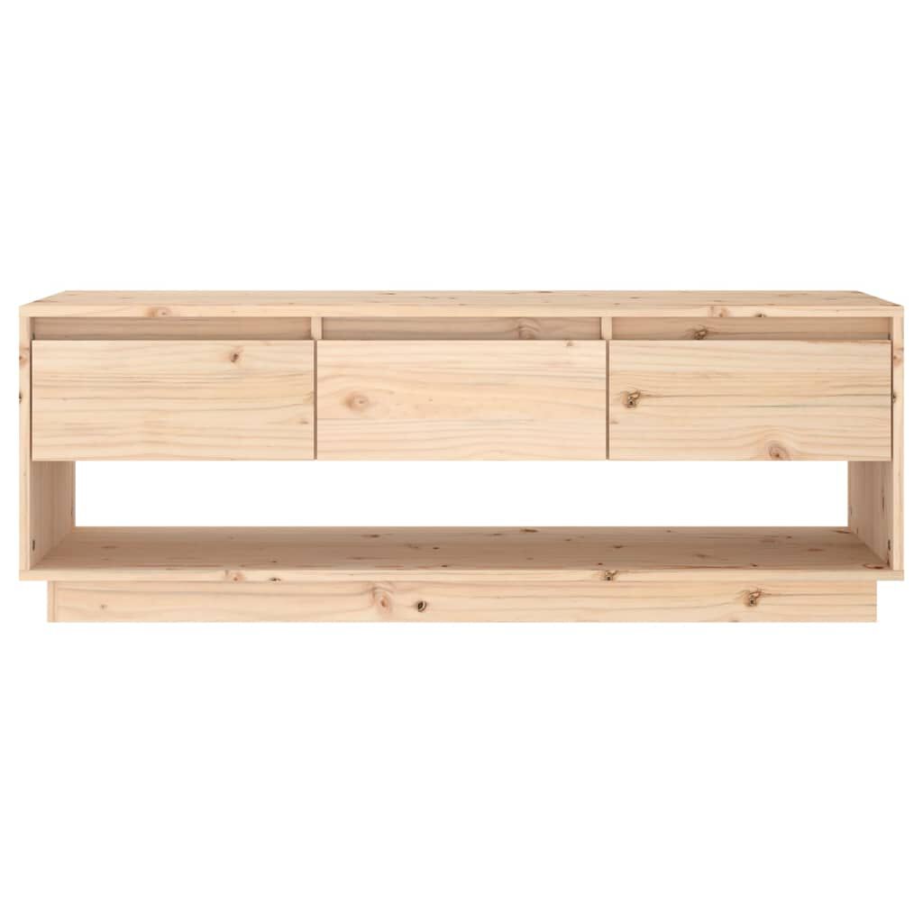 vidaXL Έπιπλο Τηλεόρασης 110,5 x 34 x 40 εκ. από Μασίφ Ξύλο Πεύκου