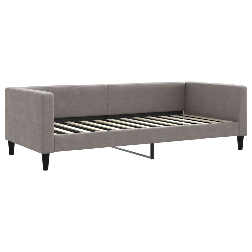 vidaXL Καναπές Κρεβάτι Συρόμενος Taupe 90 x 200 εκ. Υφασμάτινος