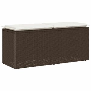 vidaXL &Pi;ά&gamma;&kappa;&omicron;&sigmaf; &kappa;ή&pi;&omicron;&upsilon; &mu;&epsilon; &mu;&alpha;&xi;&iota;&lambda;ά&rho;&iota; &kappa;&alpha;&phi;έ 110x40x44 cm Poly Rattan
