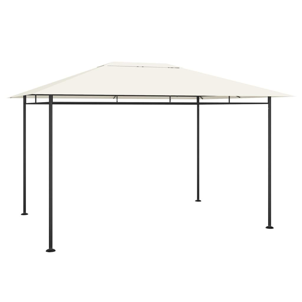 vidaXL Κιόσκι Κρεμ 384x281x270 εκ. 180 γρ./μ²