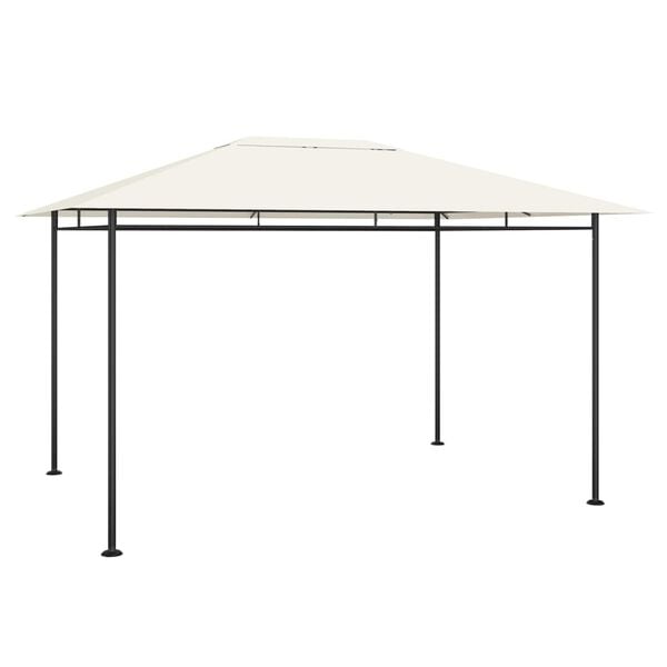 vidaXL Κιόσκι Κρεμ 384x281x270 εκ. 180 γρ./μ²