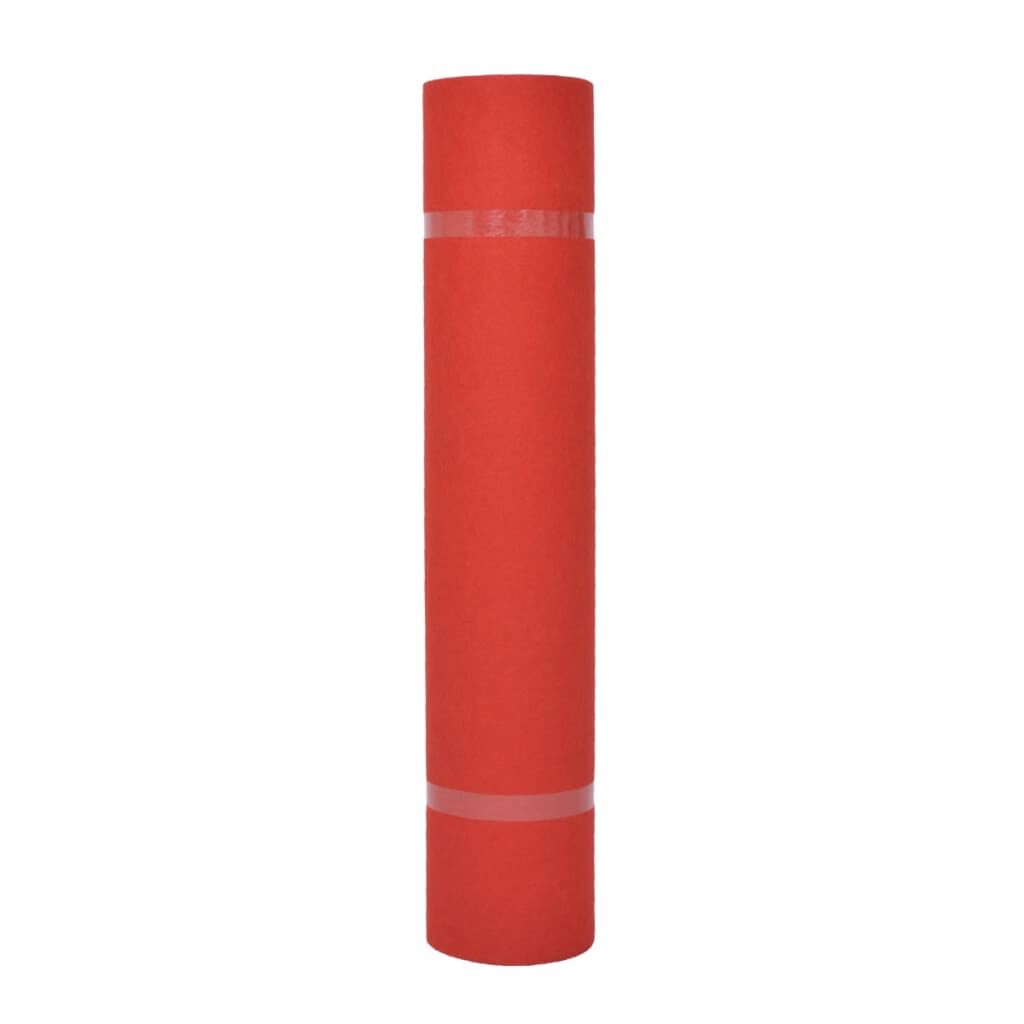 vidaXL Μοκέτα Επαγγελματική Απλή Κόκκινη 1 x 12 μ.