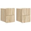 vidaXL &Tau;&omicron;ί&chi;&omicron;&upsilon; &Kappa;&rho;&epsilon;&mu;&alpha;&sigma;&tau;ό &Kappa;&omicron;&mu;&omicron;&delta;ί&nu;&omicron; 2 pcs Sonoma &Delta;&rho;&upsilon;&sigmaf; 33 x 34,5 x 43 &epsilon;&kappa;.