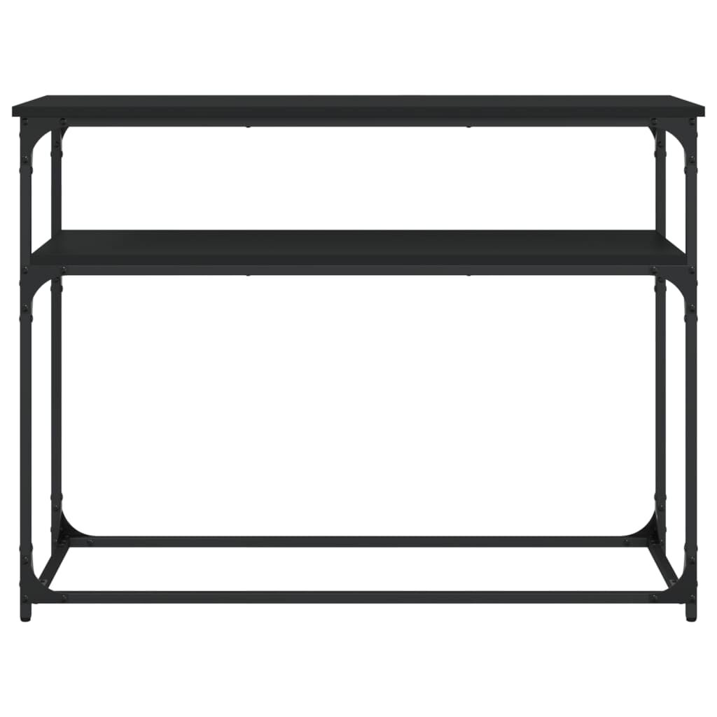 vidaXL Τραπέζι Κονσόλα Μαύρο 100 x 35,5 x 75 εκ. από Επεξεργ. Ξύλο