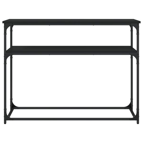 vidaXL Τραπέζι Κονσόλα Μαύρο 100 x 35,5 x 75 εκ. από Επεξεργ. Ξύλο