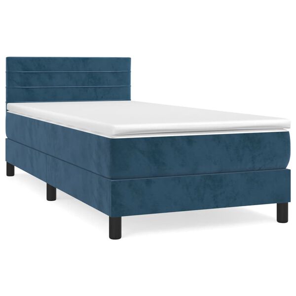 vidaXL &Kappa;&rho;&epsilon;&beta;ά&tau;&iota; Boxspring &mu;&epsilon; &Sigma;&tau;&rho;ώ&mu;&alpha; &Sigma;&kappa;&omicron;ύ&rho;&omicron; &Mu;&pi;&lambda;&epsilon; 100x200 &epsilon;&kappa;. &Beta;&epsilon;&lambda;&omicron;ύ&delta;&iota;&nu;&omicron;