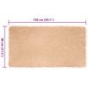 vidaXL Ψεύτικο Δέρμα Προβάτου Χαλί Μπεζ 80 x 150 cm Πολυεστέρας