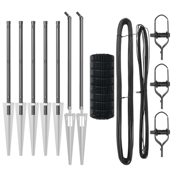 vidaXL &Tau;&epsilon;&nu;&tau;ώ&tau;&omicron; &mu;&epsilon; &sigma;&tau;ή&rho;&iota;&gamma;&mu;&alpha; &Gamma;&kappa;&rho;&iota; 0,6 x 10 &mu; &Chi;ά&lambda;&upsilon;&beta;&alpha;&sigmaf; &kappa;&alpha;&iota; PVC