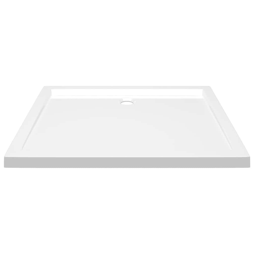 vidaXL Βάση Ντουζιέρας Ορθογώνια Λευκή 70x90 εκ. από ABS