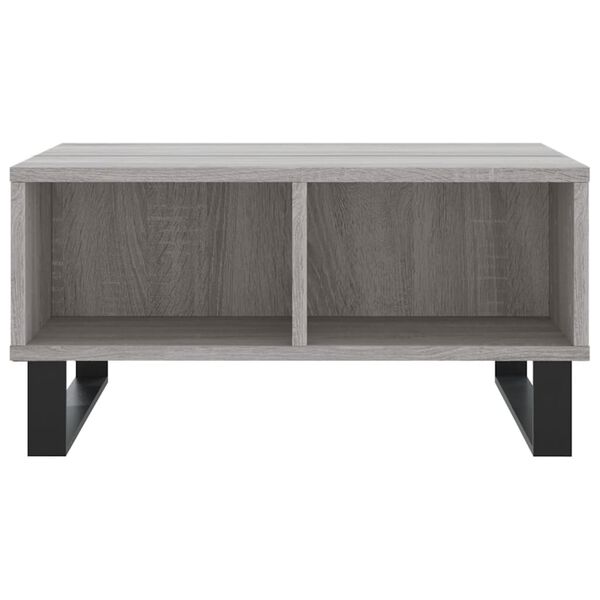 vidaXL Τραπεζάκι Σαλονιού Γκρι Sonoma 60x60x30 εκ. Επεξεργασμένο Ξύλο